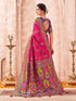 Vasthrlay Womens Weaving Unstitched Dark Green Saree