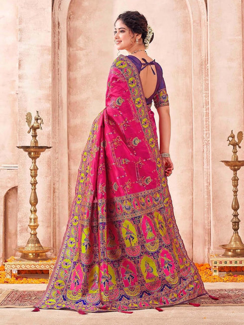 Vasthrlay Weaving Banarasi Dark Saree