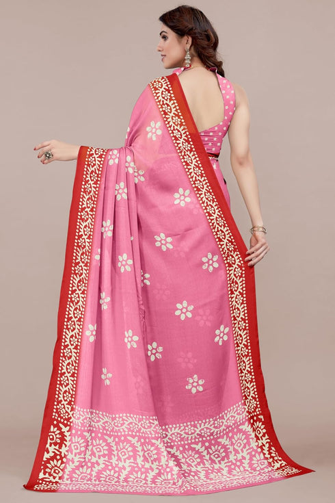 Vasthrlay Fashion Chiffon Printed Parrot Ethnic Wear