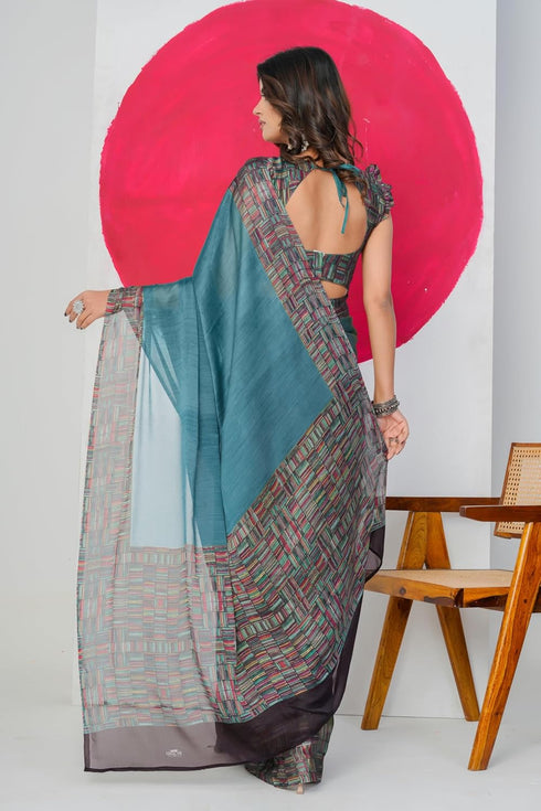 Vasthrlay Fashion Chiffon Printed Ethnic Wear