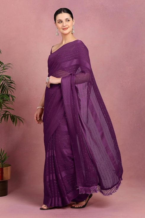 Vasthrlay Fashion Georgette Green Ethnic Wear