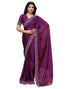 Vasthrlay Maroon Unstitched Saree
