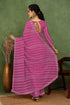 Vasthrlay Fashion Georgette Stripes Navy Ethnic Wear
