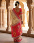 Vasthrlay Womens Printed Unstitched Off White Saree