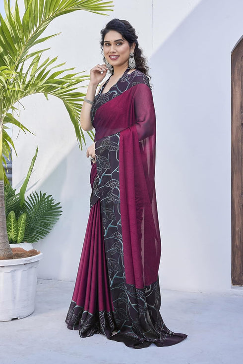 Vasthrlay Fashion Chiffon Printed Ethnic Wear