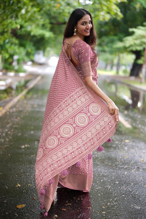 Vasthrlay Fashion Bandhani Printed Ethnic Wear