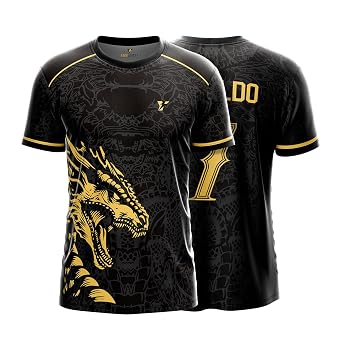 Yourjersey Real Dragon Fury Football Jersey | Custom Name & Number | 3 Colors: Red | Black | Green