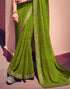 Vasthrlay Georgette Leheriya Unstitched Blue Saree