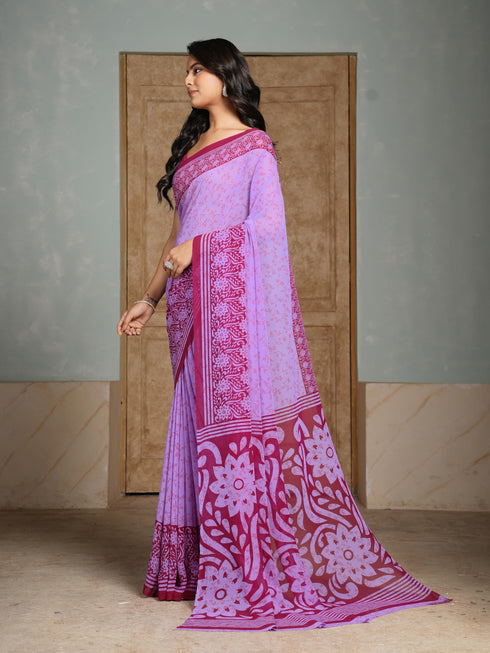 Vasthrlay Georgette Floral Saree