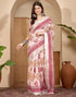 Vasthrlay Womens Printed Unstitched Purple Saree