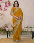 Vasthrlay Embroidery Scalloped Unstitched Maroon Saree