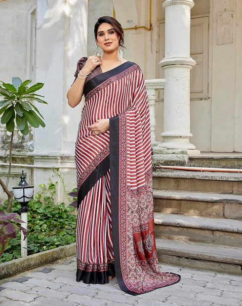 Vasthrlay Abstract Pattern Printed Az Ys Pratika Ethnic Wear