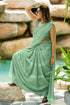 Vasthrlay Fashion Georgette Green Ethnic Wear