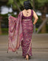 Vasthrlay Georgette Printed Unstitched Yellow Saree