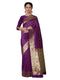 Vasthrlay Jacquard Unstitch Purple Ethnic Wear