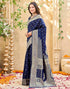 Vasthrlay Womens Weaving Unstitched Cream Saree