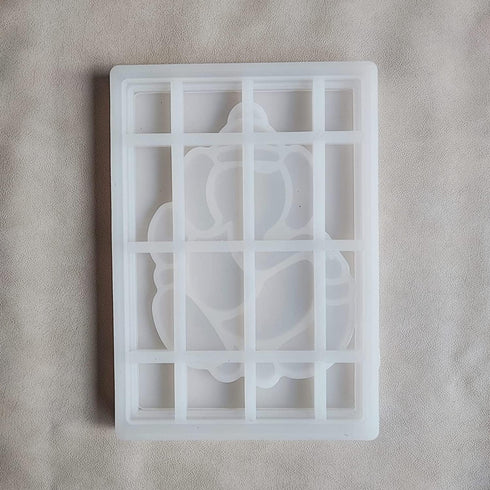 Polaris Fox Small Ganesh Frame Silicone Resin Mould 16 x 12 cm