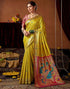 Vasthrlay Womens Paithani Unstitched Pink Saree