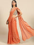 Vasthrlay Crushed Polycotton Unstitched Rust Ethnic Wear