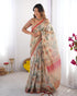 Vasthrlay Handloom Grey Beige Traditional Saree