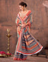 Vasthrlay Special Printed Unstitched Beige Saree