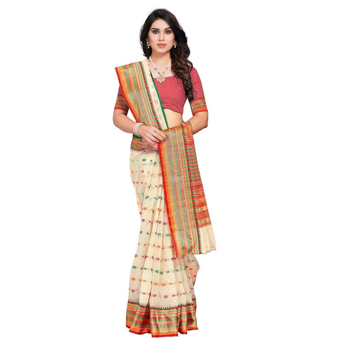 Vasthrlay Cotton Manipuri Unstitched Ethnic Wear
