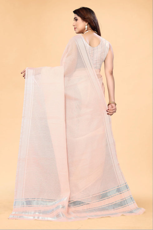 Vasthrlay Gold Unstitched Saree