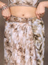 Vasthrlay Brown Unstitched Saree
