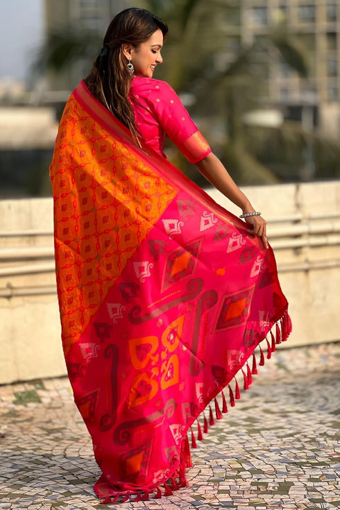 Vasthrlay Kanjivaram Patola Unstitched Ethnic Wear