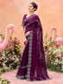 Vasthrlay Shimmer Chiffon Rani Saree
