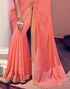 Vasthrlay Georgette Embroidery Unstitched Pink Saree