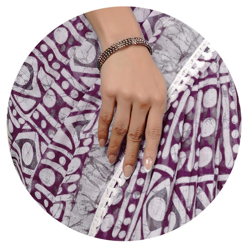 Vasthrlay Fashion Chevron Printed Ethnic Wear