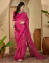 Vasthrlay Georgette Embroidery Unstitched Yellow Saree