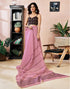 Vasthrlay Chanderi Printed Unstitched Orange Saree