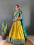 Vasthrlay Traditional Banarasi Contrasting Lemonrama