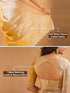 Vasthrlay Handloom Unstitched Beigegold Ethnic Wear