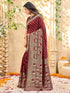 Vasthrlay Banarasi Weaving Maroon Saree