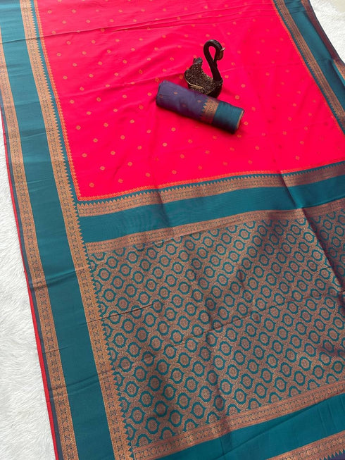 Vasthrlay Narayanpet Paithani Contrast