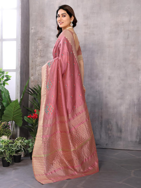 VasthrlayBoarder Embroidered Unstitched Gold Free Ethnic Wear