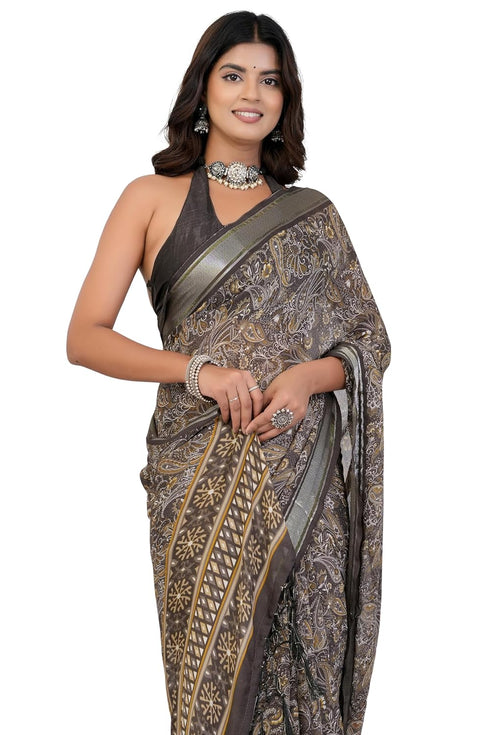 Vasthrlay Fashion Georgette Bandhani Printed Ethnic Wear