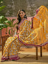 Vasthrlay Printed Yellow Saree