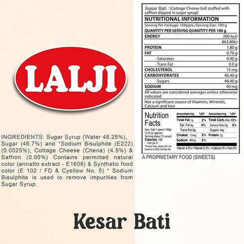 Lalji Foods Kesar bati