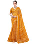 Vasthrlay Bandhani Printed Unstitched Yellow Saree