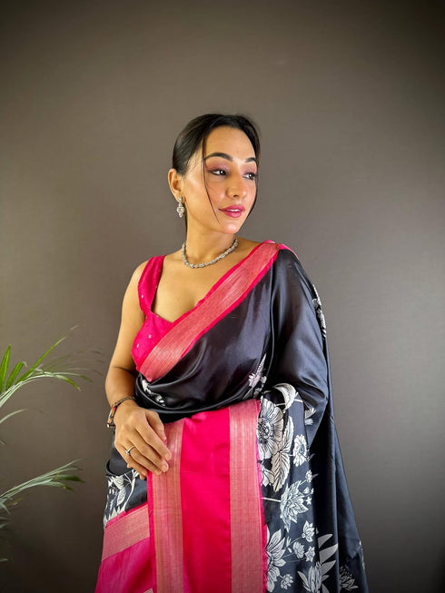 Vasthrlay Kanjivaram Kalamkari Printed Ethnic Wear