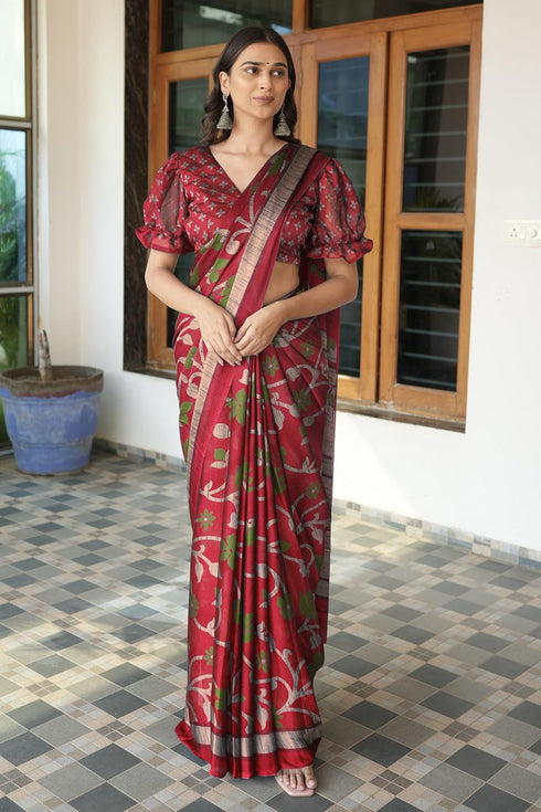 Vasthrlay Fashion Chiffon Printed Ethnic Wear
