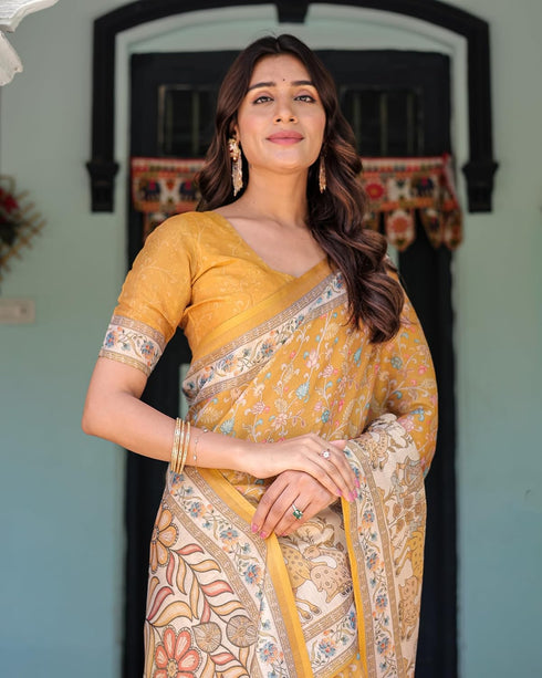 Vasthrlay Handloom Printed Saree