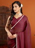 Vasthrlay Lavender Border Unstitched Saree