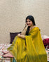 VasthrlayBoarder Unstitched Chhaavaw Mustard Free Ethnic Wear