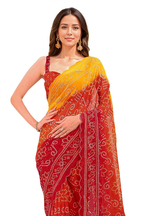Vasthrlay Sourbh Georgette Plastic Turquoise Ethnic Wear