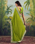 Vasthrlay Georgette Embroidery Unstitched Purple Saree